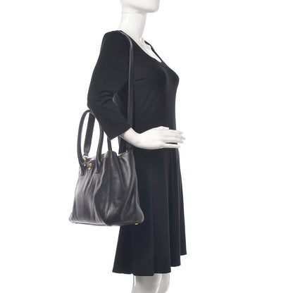 Chanel Calfskin Cerf Executive Shopper Tote Black 2 of 18