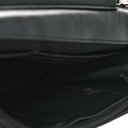 Chanel Patent Quilted Wallet On Chain WOC Black 9 of 11