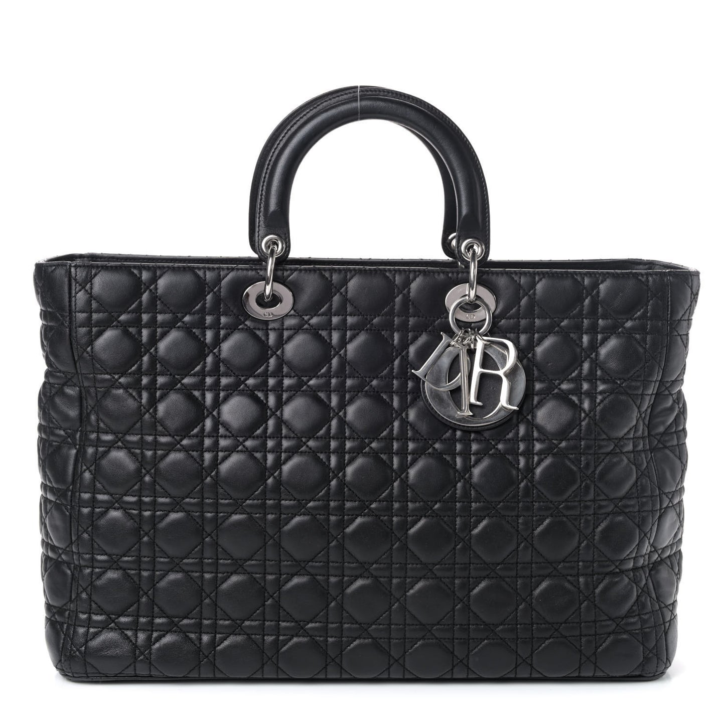 Lambskin Cannage XL Lady Dior Black