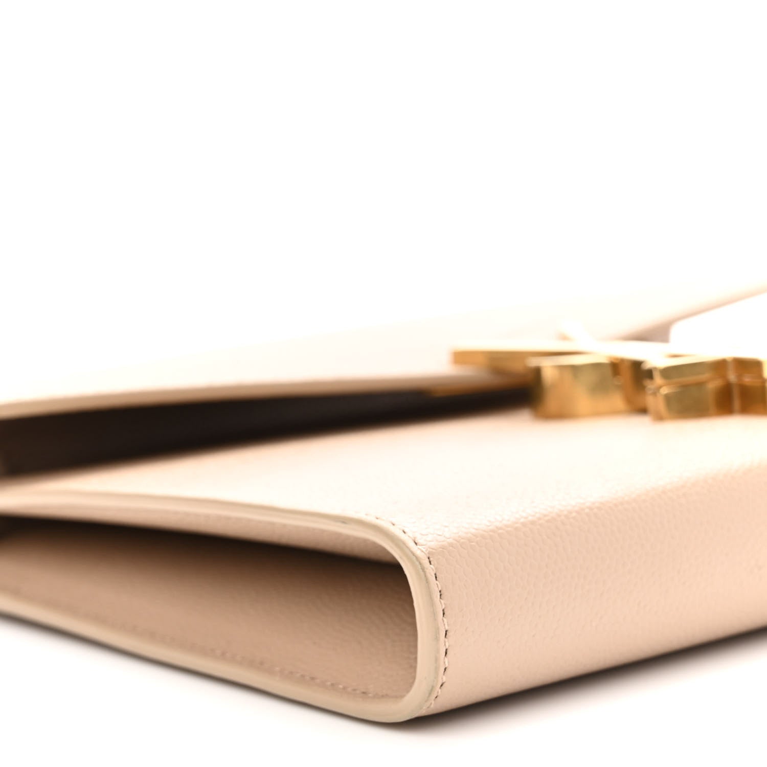 Saint Laurent Grain De Poudre Monogram Cassandra Clasp Bag Beige 8 of 9