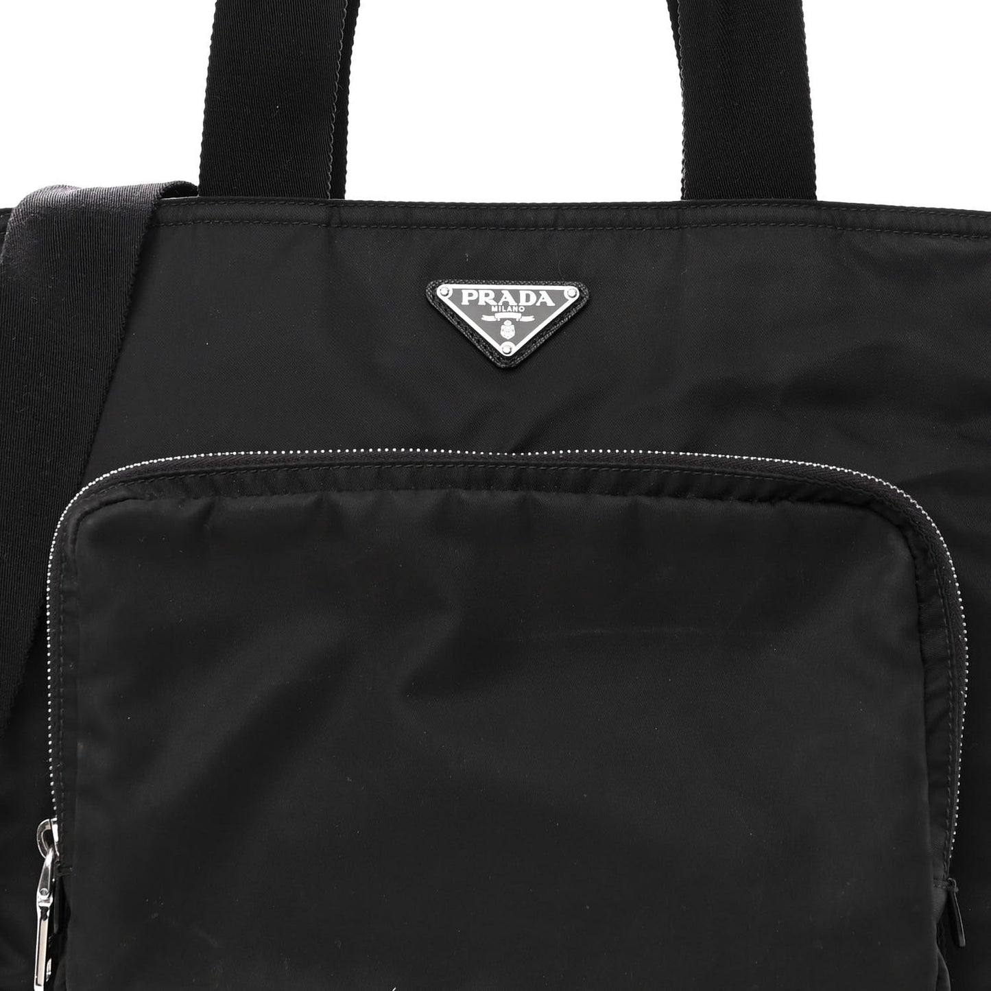 Tessuto Nylon Vela Diaper Bag Black