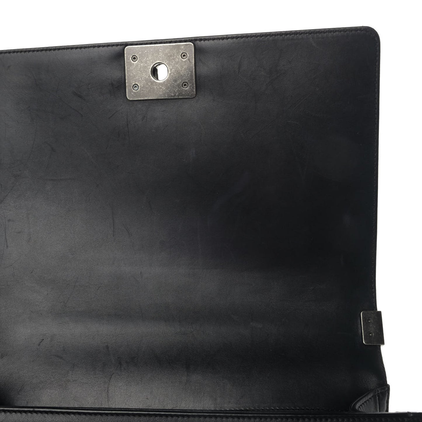 Lambskin Quilted New Medium Boy Flap Black
