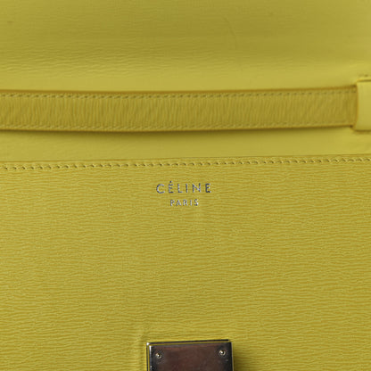 Celine Liege Calfskin Medium Classic Box Flap Bag Fluo Yellow 6 of 10