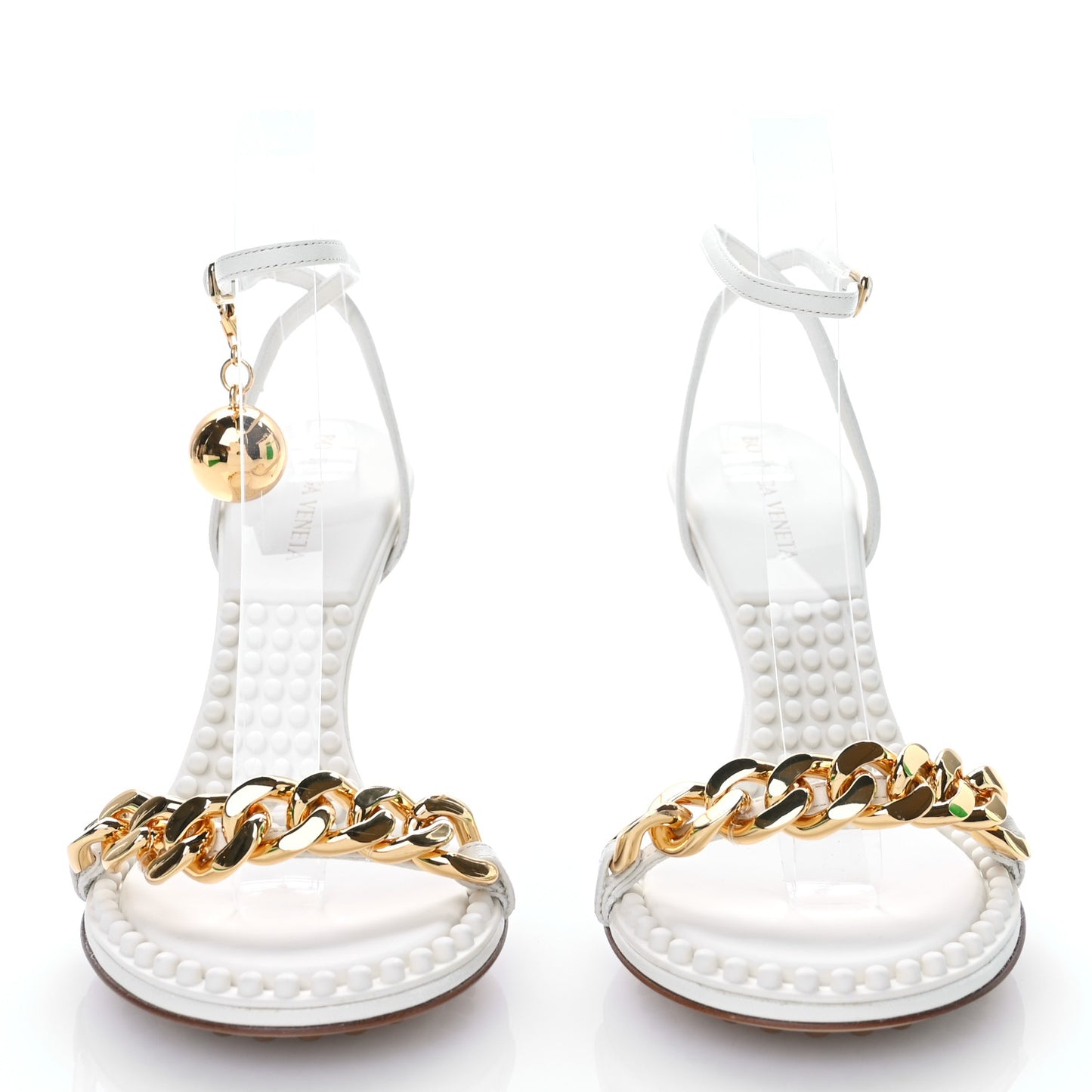 Lambskin Dot 90mm Sandals 37 String
