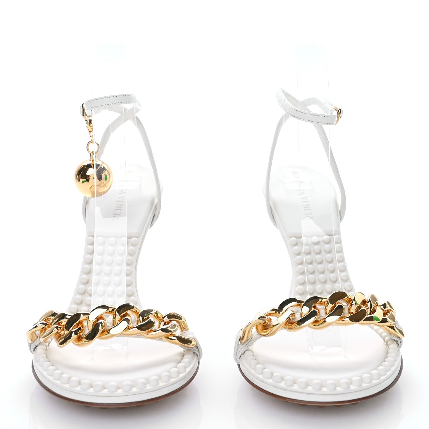 Bottega Veneta Lambskin Dot 90mm Sandals 37 String 2 of 10