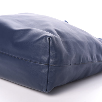 Prada Soft Calf Shopping Tote Bluette 7 of 10