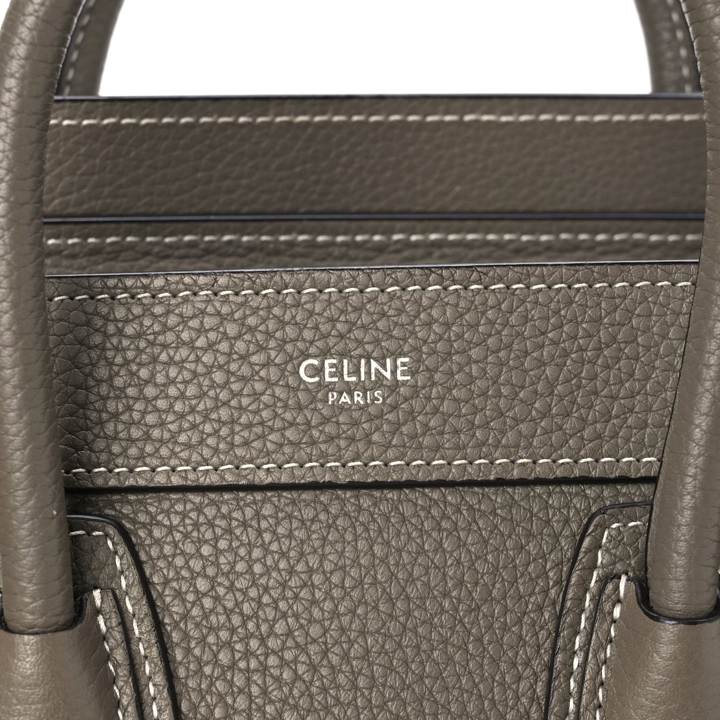 Drummed Calfskin Nano Luggage Souris