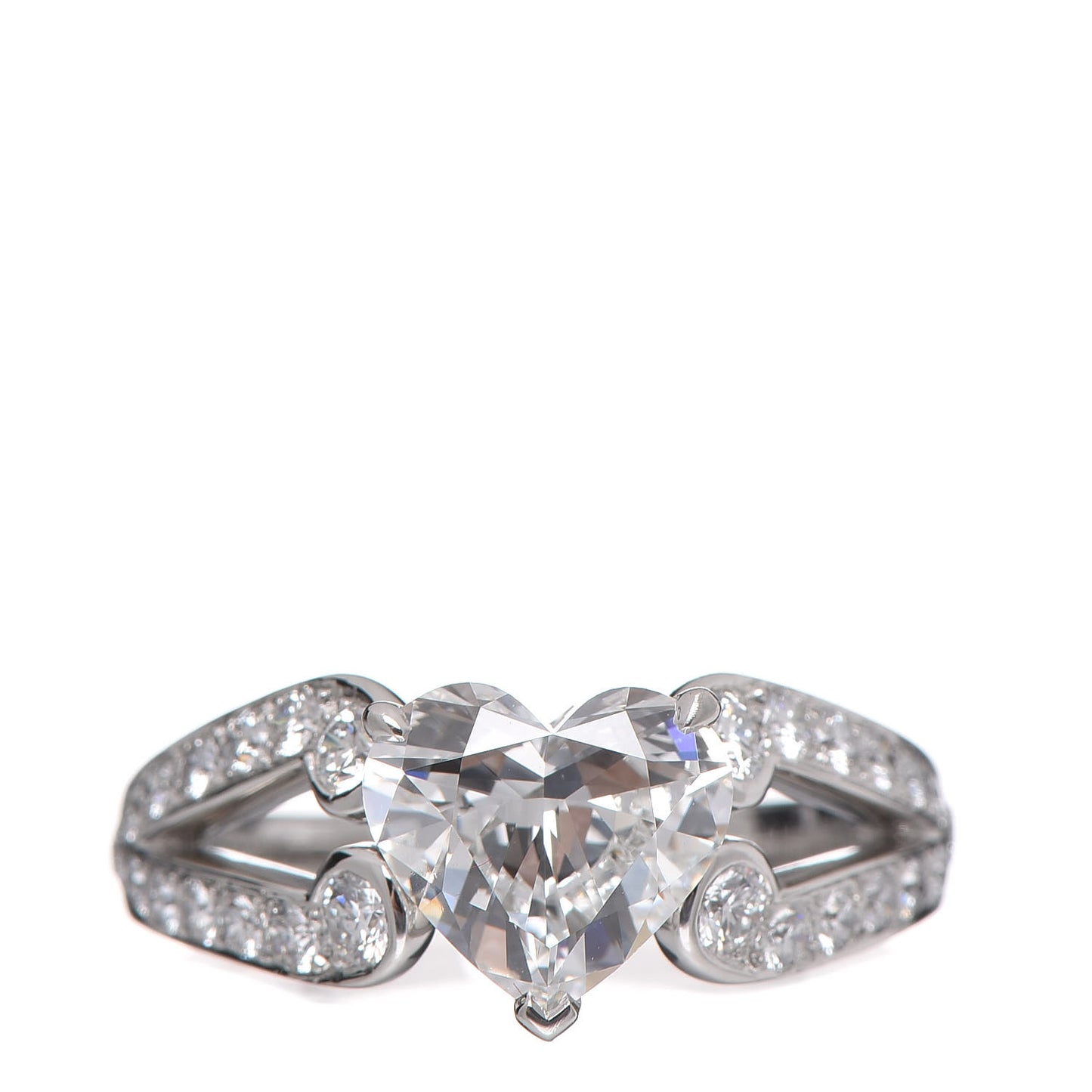 Platinum Diamond 1.53ct You’re Mine Heart Solitaire Engagement Ring 48 4.25