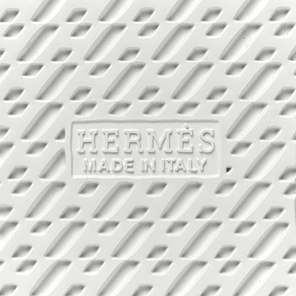 Hermes Perforated Calfskin Cross Sneakers 35 White 7 of 9
