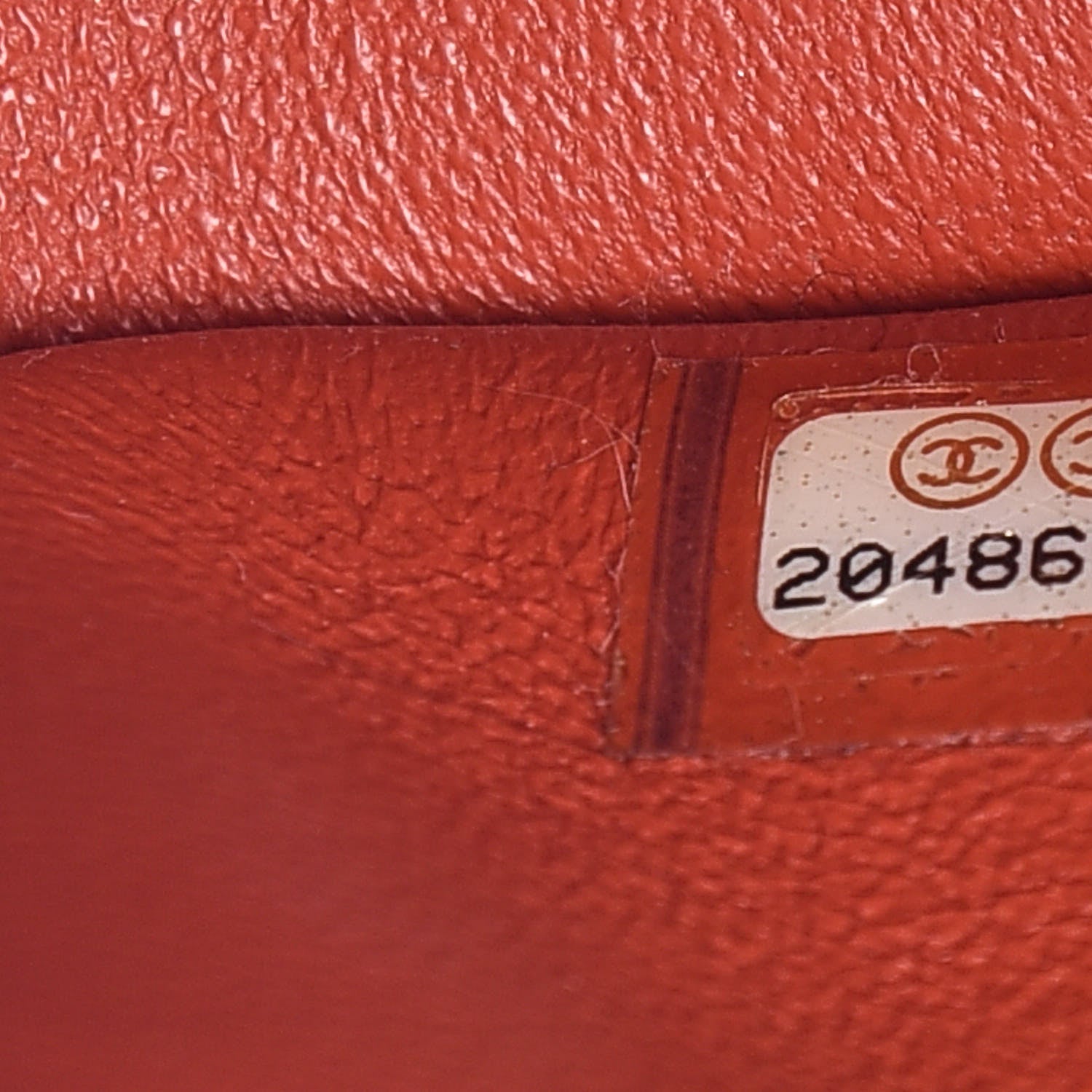 Chanel Pearly Caviar Quilted Jumbo Double Flap Orange 8 of 14