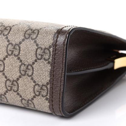 Gucci GG Supreme Monogram Web Small Ophidia Chain Shoulder Bag Brown 12 of 12
