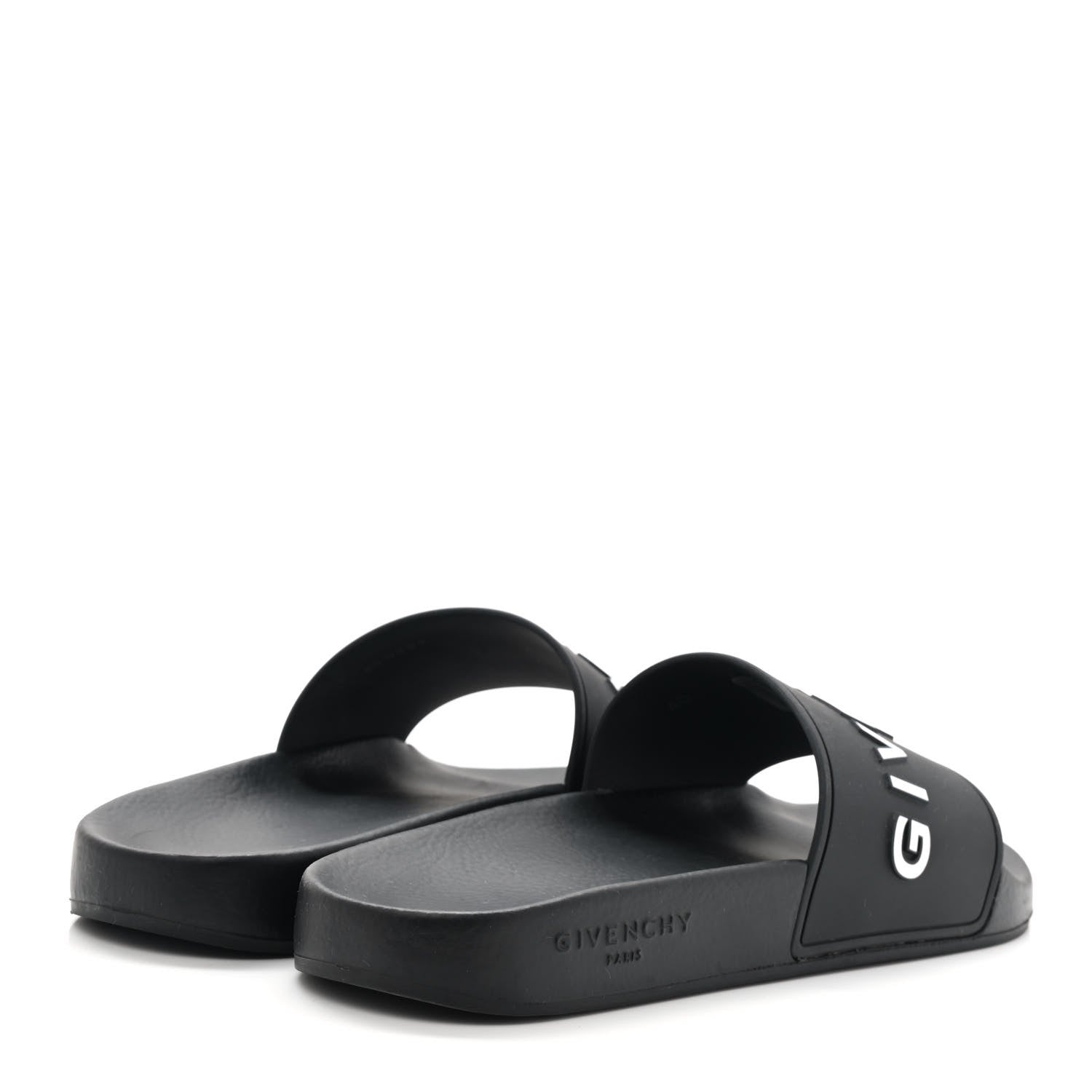Givenchy Rubber Logo Pool Slide Sandals 40 Black 4 of 10