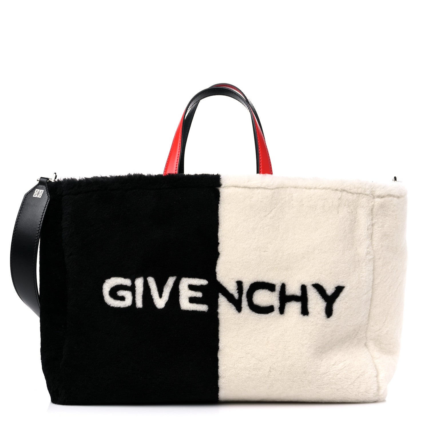 Givenchy x DISNEY Shearling 101 Dalmatian Print Medium White Black 1 of 10