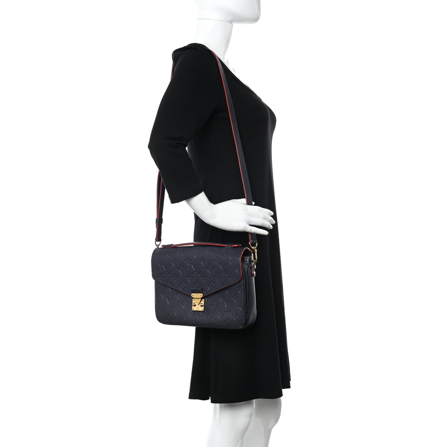 Empreinte Pochette Metis Marine Rouge