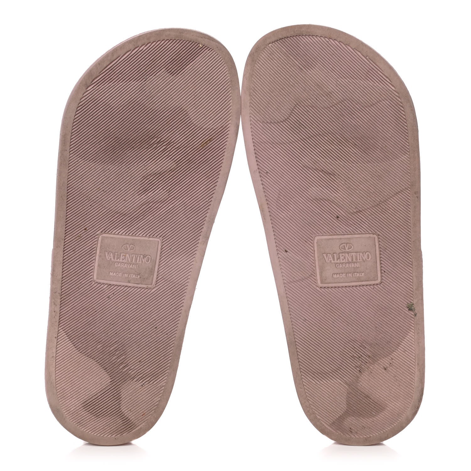 Valentino Garavani Rubber VLTN Pool Slide Sandals 37 Water Rose Disco Pink 7 of 16
