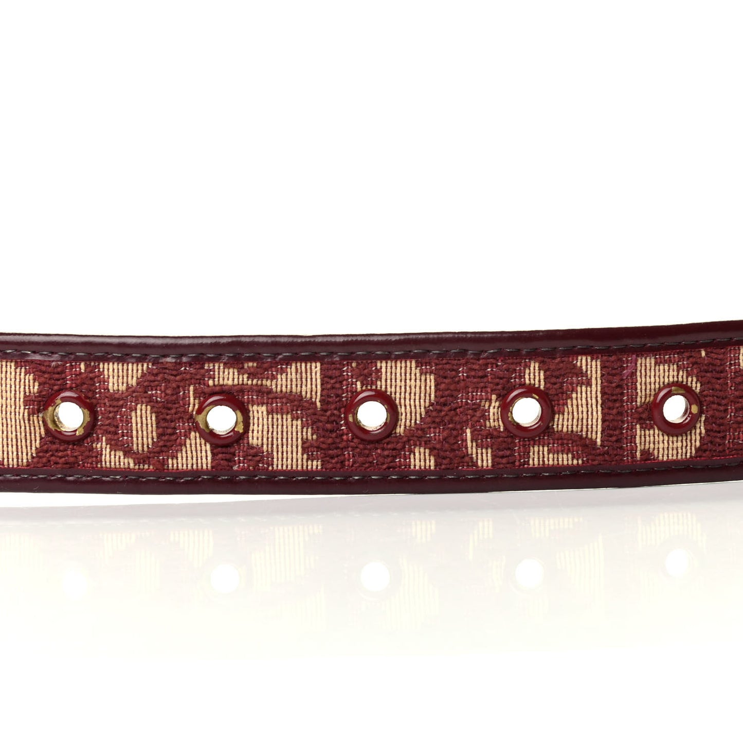 Monogram Buckle Belt 75 Burgundy