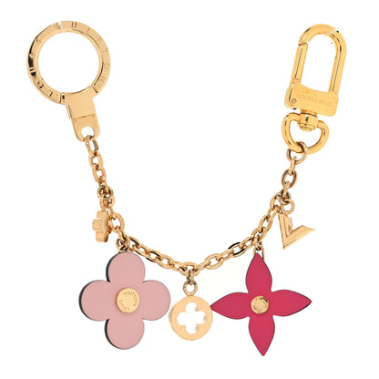 Louis Vuitton Blooming Flowers Bag Charm Key Holder Rose Ballerine 1 of 5