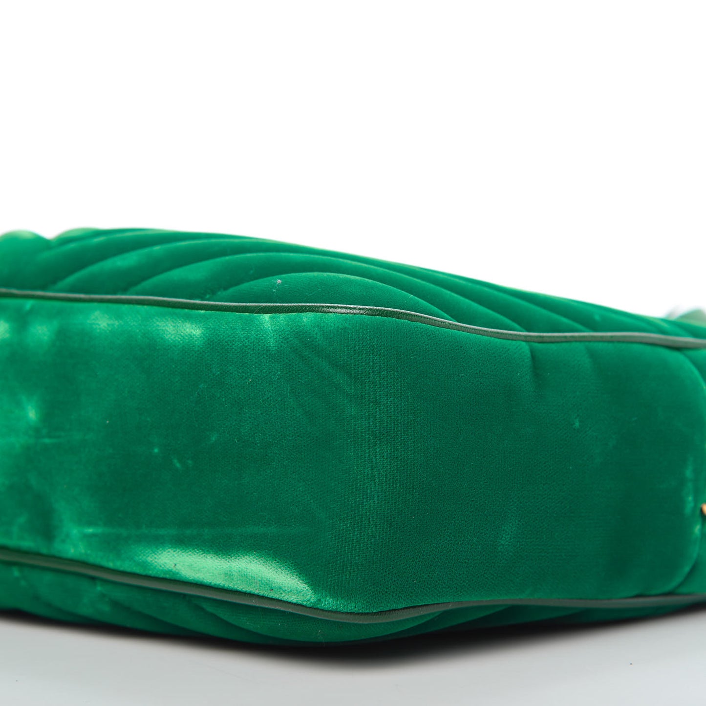 Velvet Matelasse Monogram Lou Camera Bag Deep Malachite