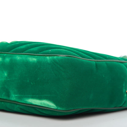 Saint Laurent Velvet Matelasse Monogram Lou Camera Bag Deep Malachite 7 of 10