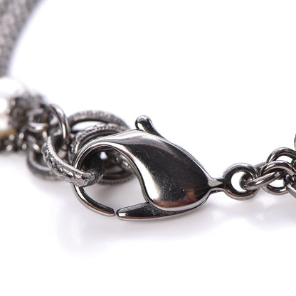 Chanel Ruthenium Pearl Enamel CC Long Necklace Black 5 of 5