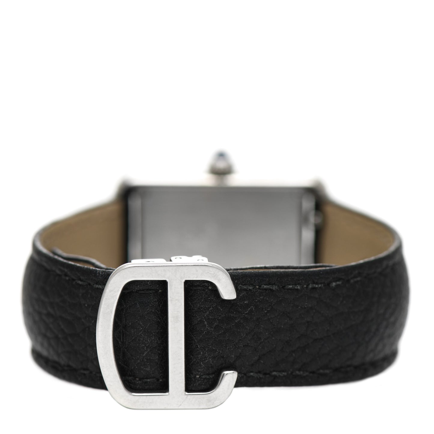 Stainless Steel Calfskin 24mm Tank Solo Quartz Watch