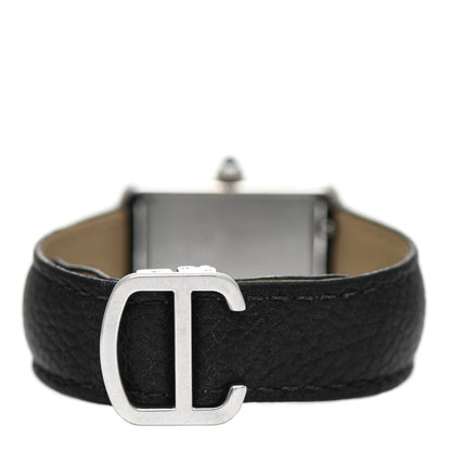 Cartier Stainless Steel Calfskin 24mm Tank Solo Quartz Watch 3 of 4