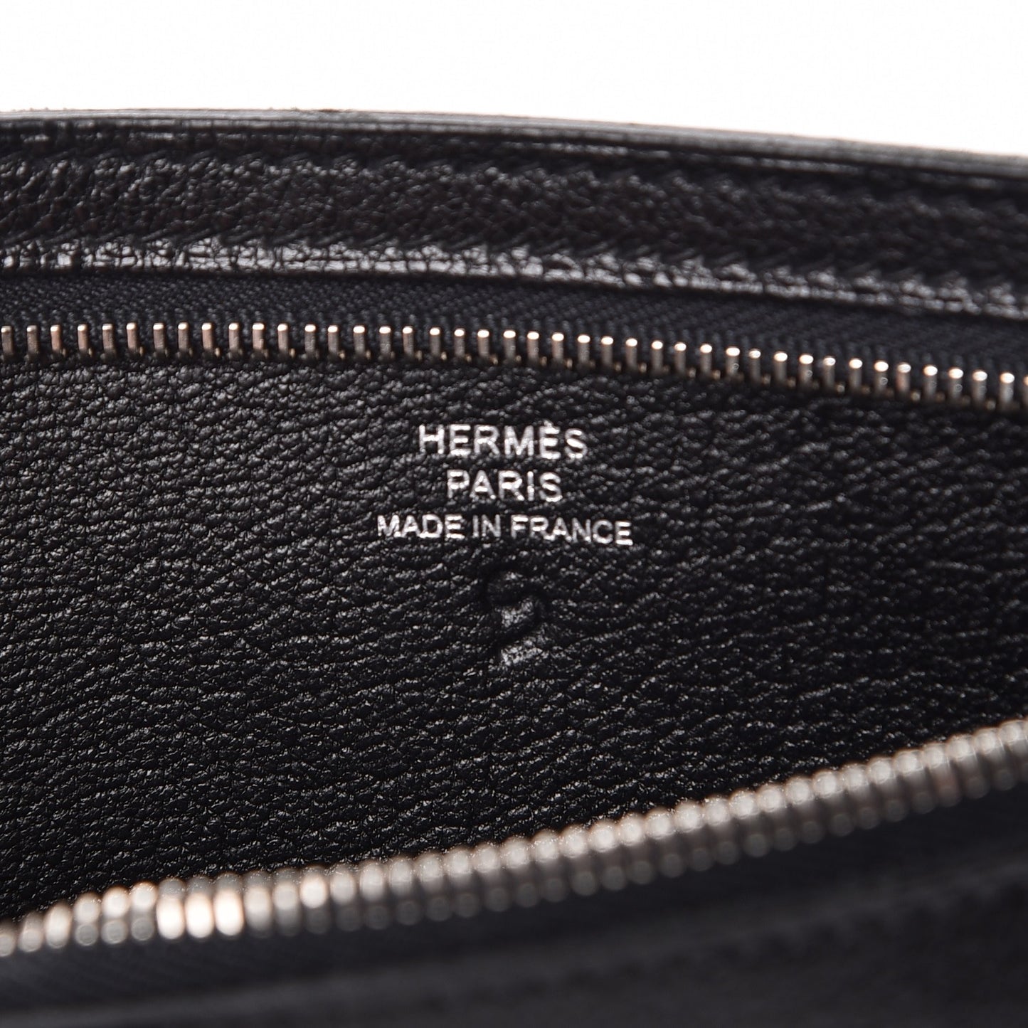 Veau Rodeo Zippered Pouch Black