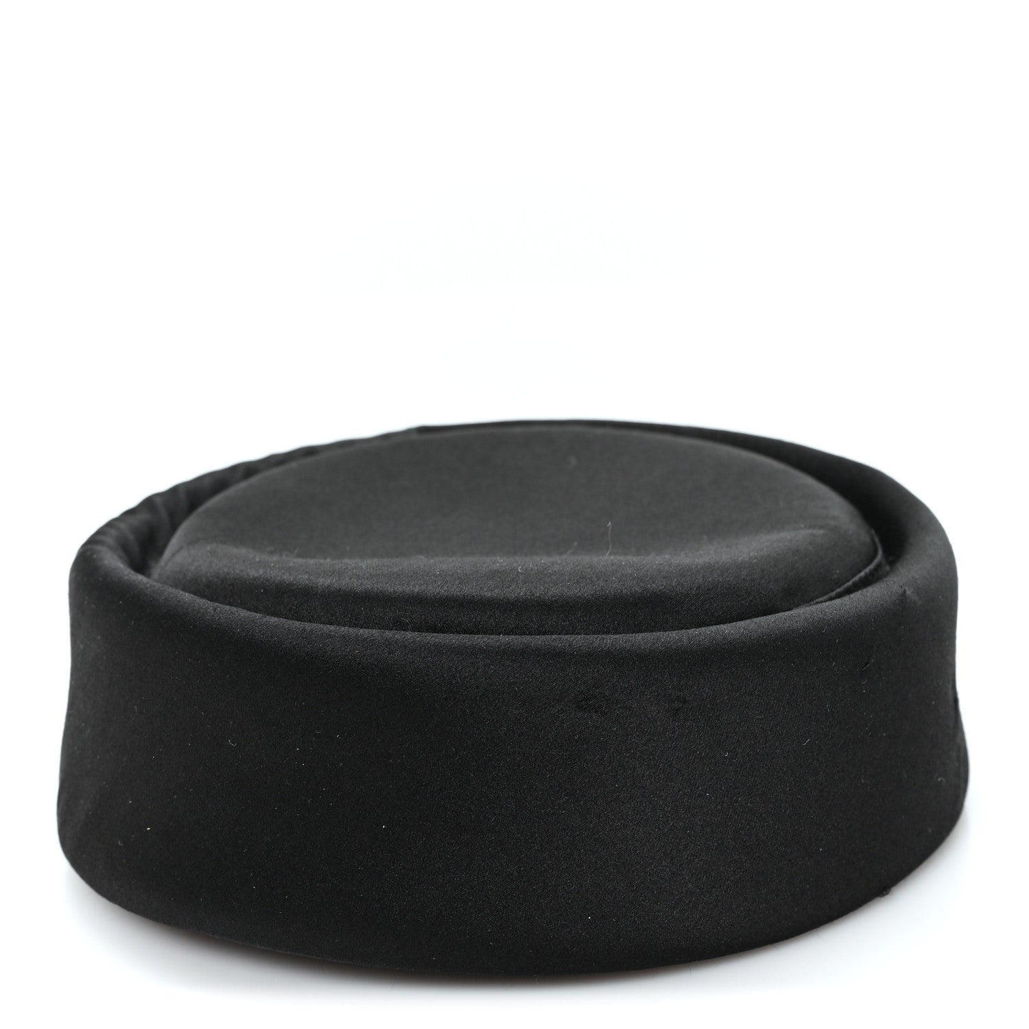 Gucci Satin Pillbox Hat M 57 Black 3 of 9