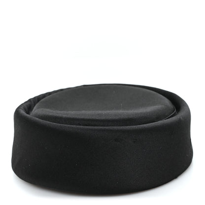 Gucci Satin Pillbox Hat M 57 Black 3 of 9