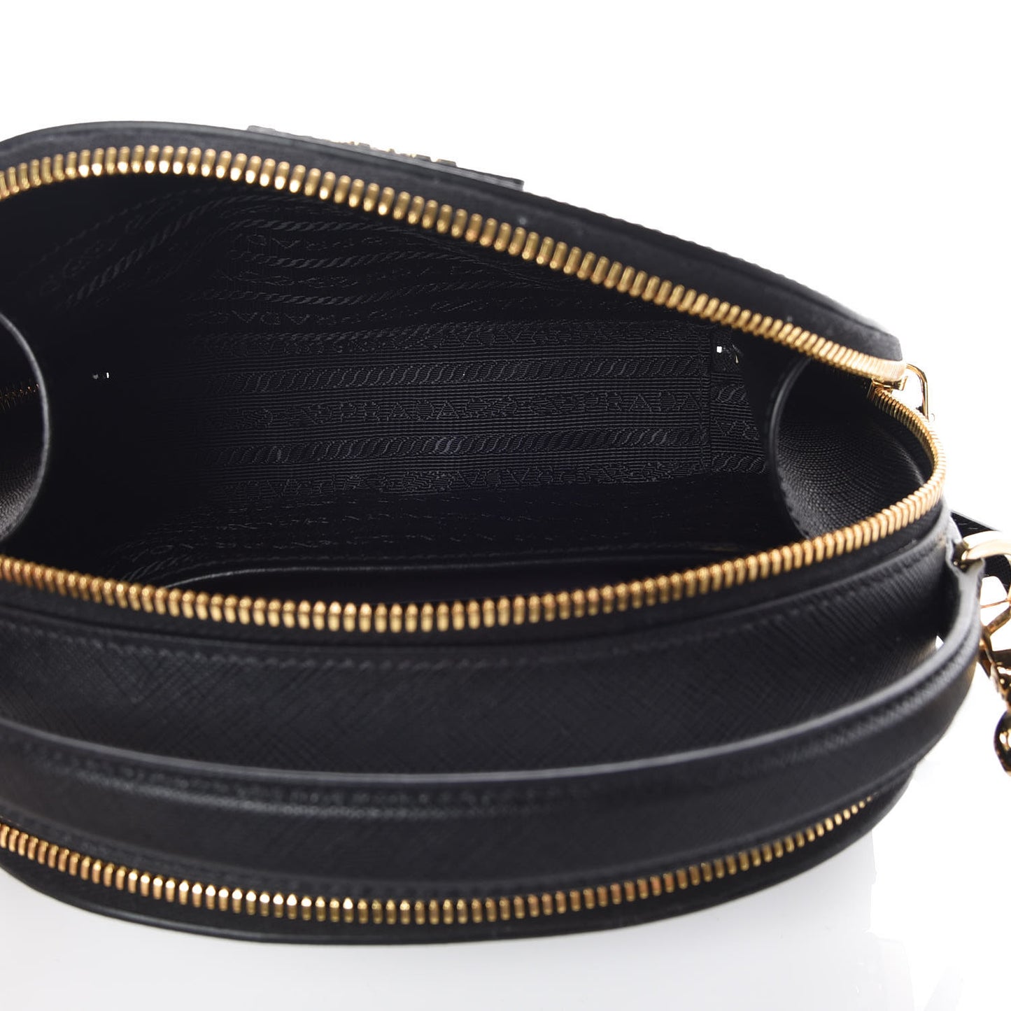 Saffiano Lux Odette Crossbody Black