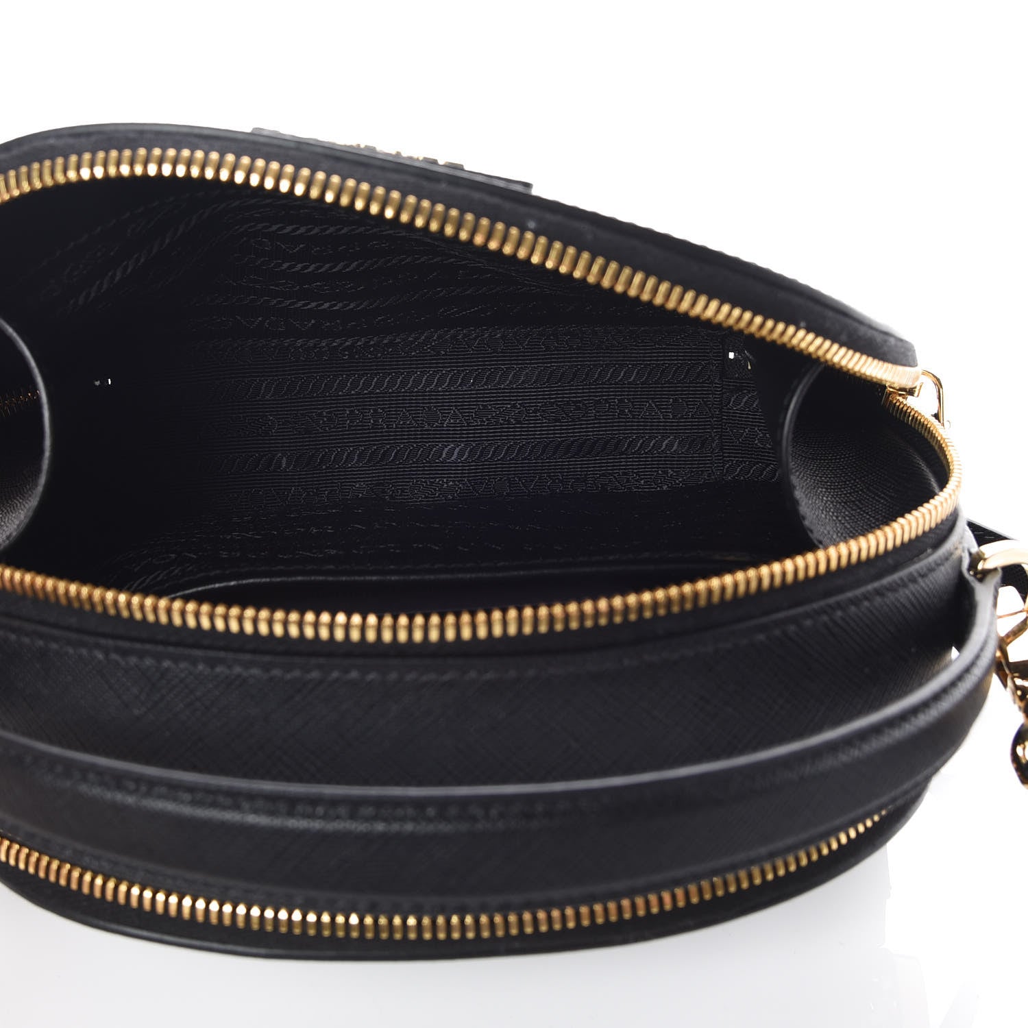 Prada Saffiano Lux Odette Crossbody Black 8 of 11