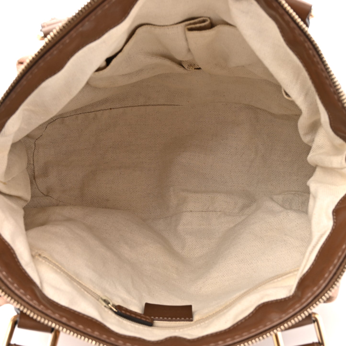 Monogram Medium Sukey Top Handle Bag Beige Brown