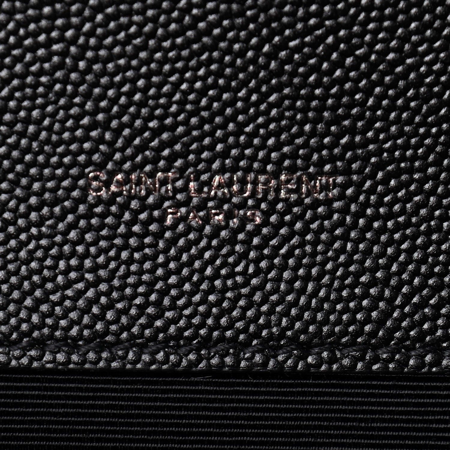 Saint Laurent Grain De Poudre Textured Mixed Matelasse Triquilt Medium Monogram Satchel Black 6 of 10