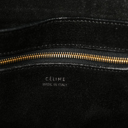 Celine Soft Grained Calfskin Sangle Bucket Bag Black 6 of 9