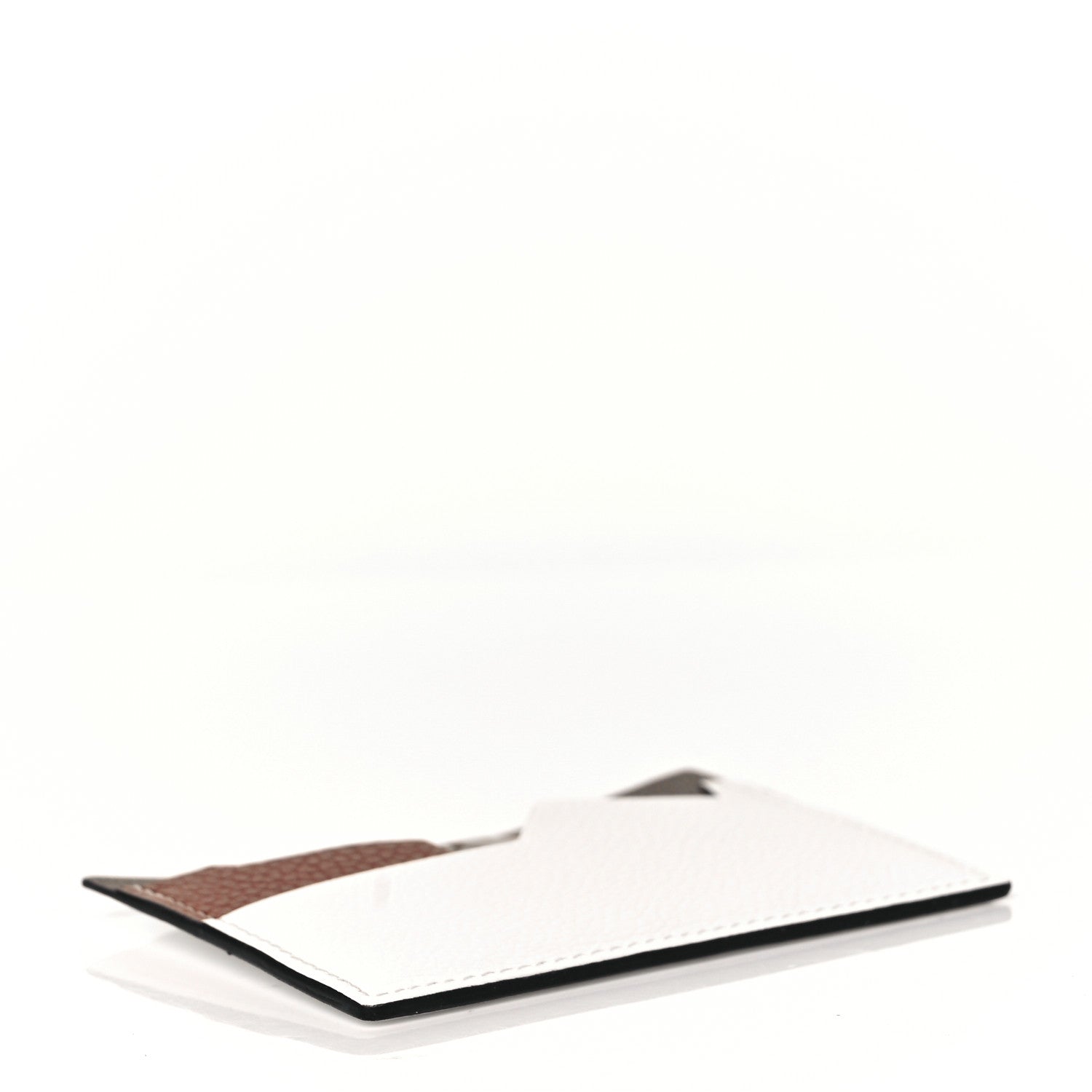 Hermes Chevre Mysore Alligator Histoire Naturelle Petit H Card Holder White 4 of 9