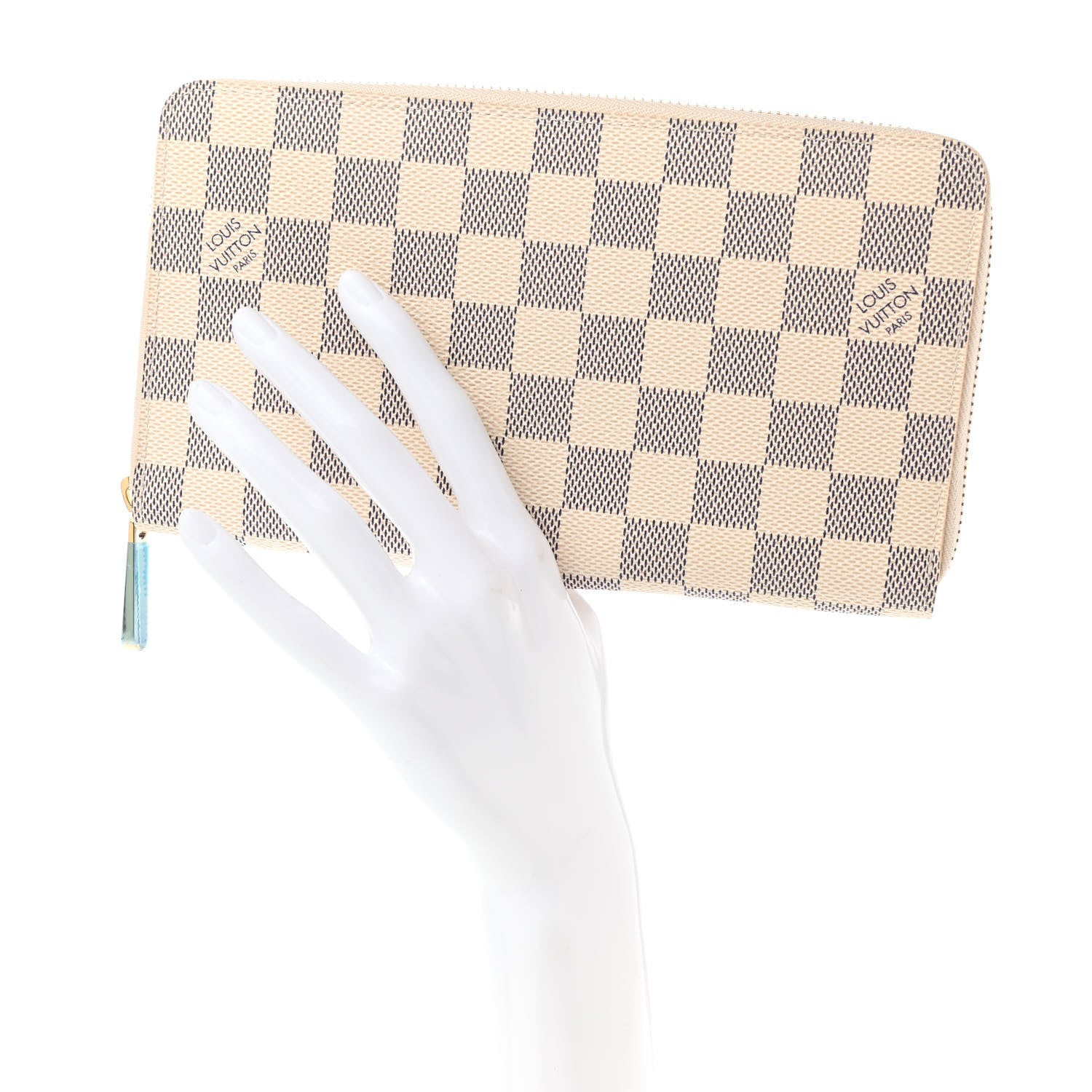 Louis Vuitton Damier Azur Zippy Organizer Wallet 2 of 9