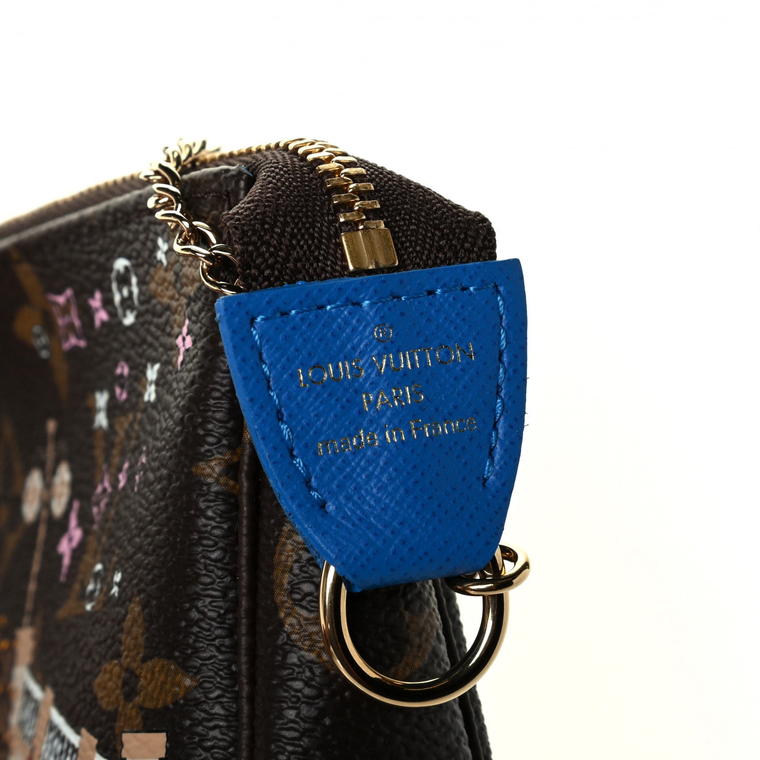 Louis Vuitton Monogram 2019 Christmas Animation Mini Venice Pochette Accessories Blue 4 of 5