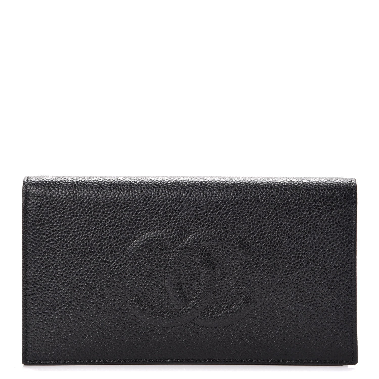 Chanel Caviar Timeless CC Yen Wallet Black 1 of 9