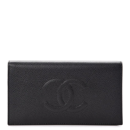Chanel Caviar Timeless CC Yen Wallet Black 1 of 9