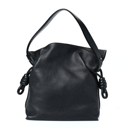 Loewe Calfskin Flamenco Knot Bag Black 1 of 8
