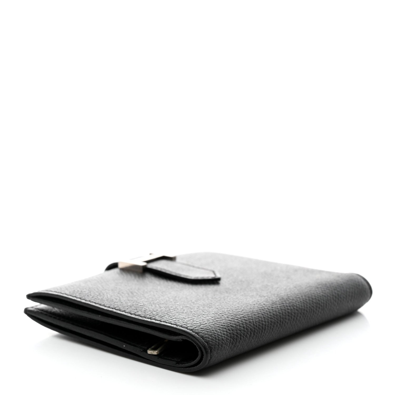 Hermes Epsom Bearn Compact Wallet Black 4 of 8