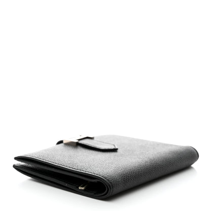 Hermes Epsom Bearn Compact Wallet Black 4 of 8