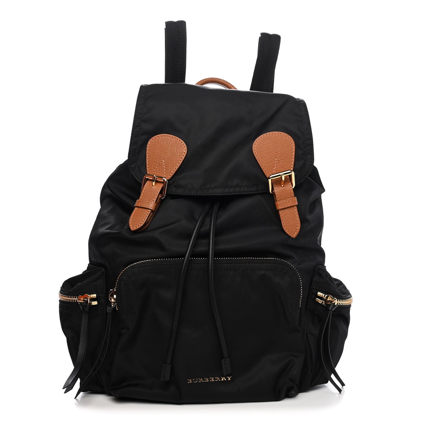 Nylon Large Rucksack Backpack Black