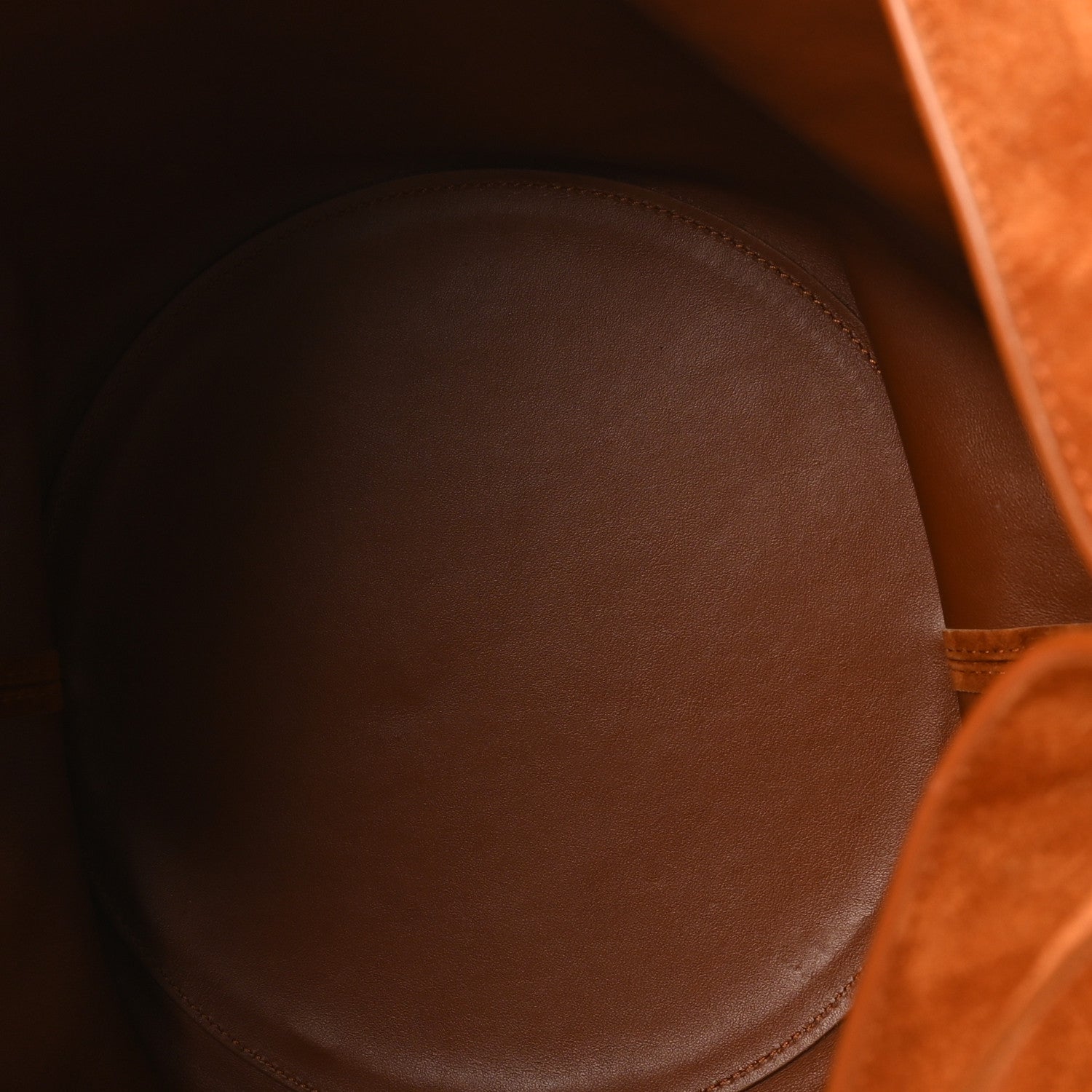 Khaite Suede Calfskin Medium Lotus Tote Caramel 5 of 8