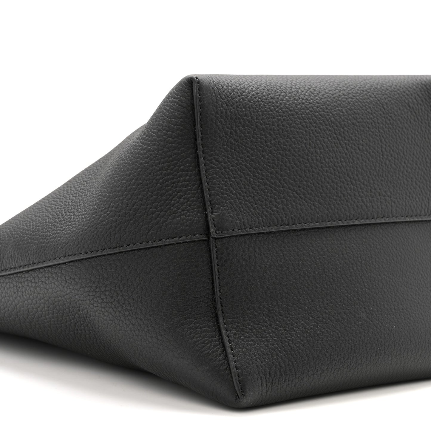 Grained Calfskin Medium N/S Park Tote Black