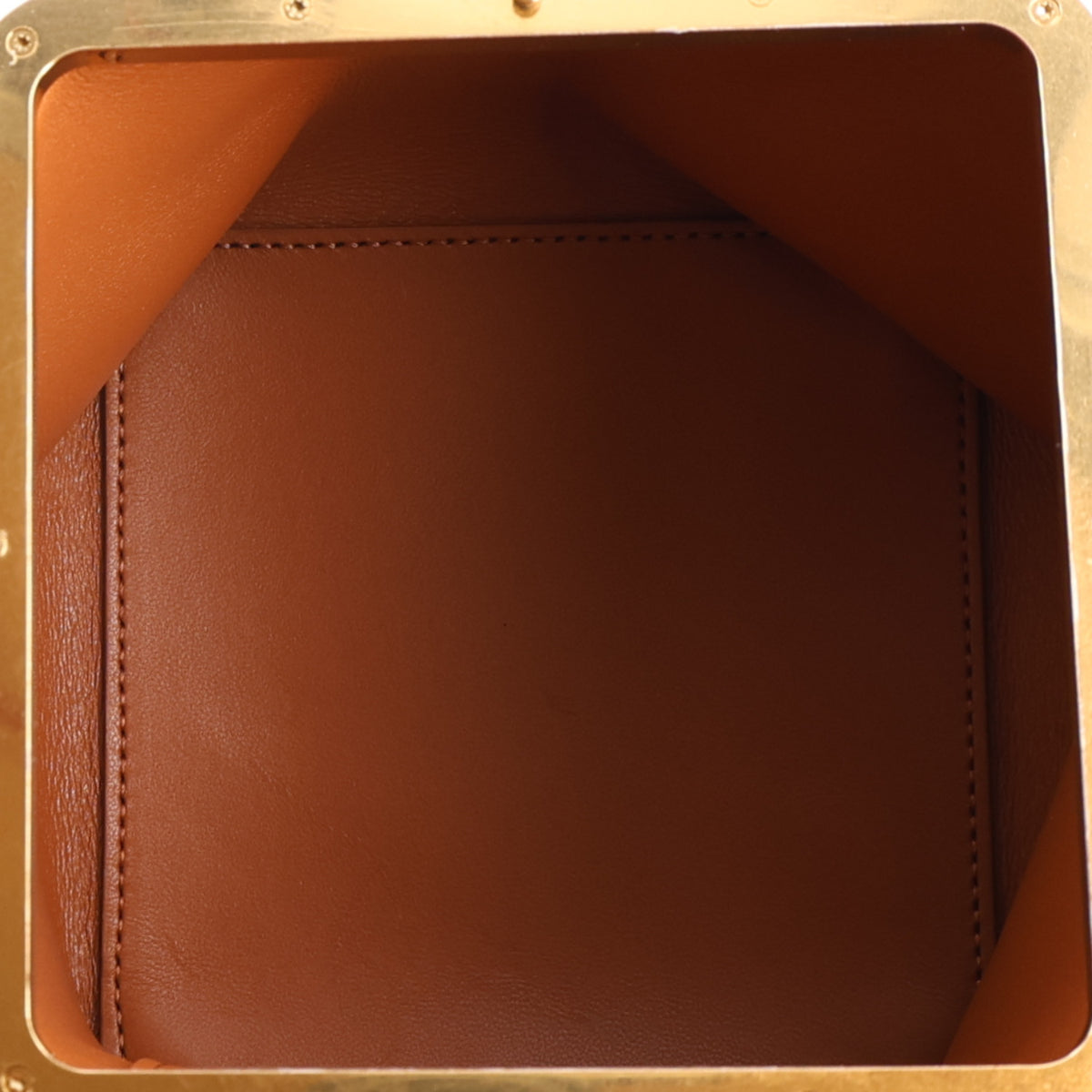 Calfskin Triomphe Cube Frame Bag