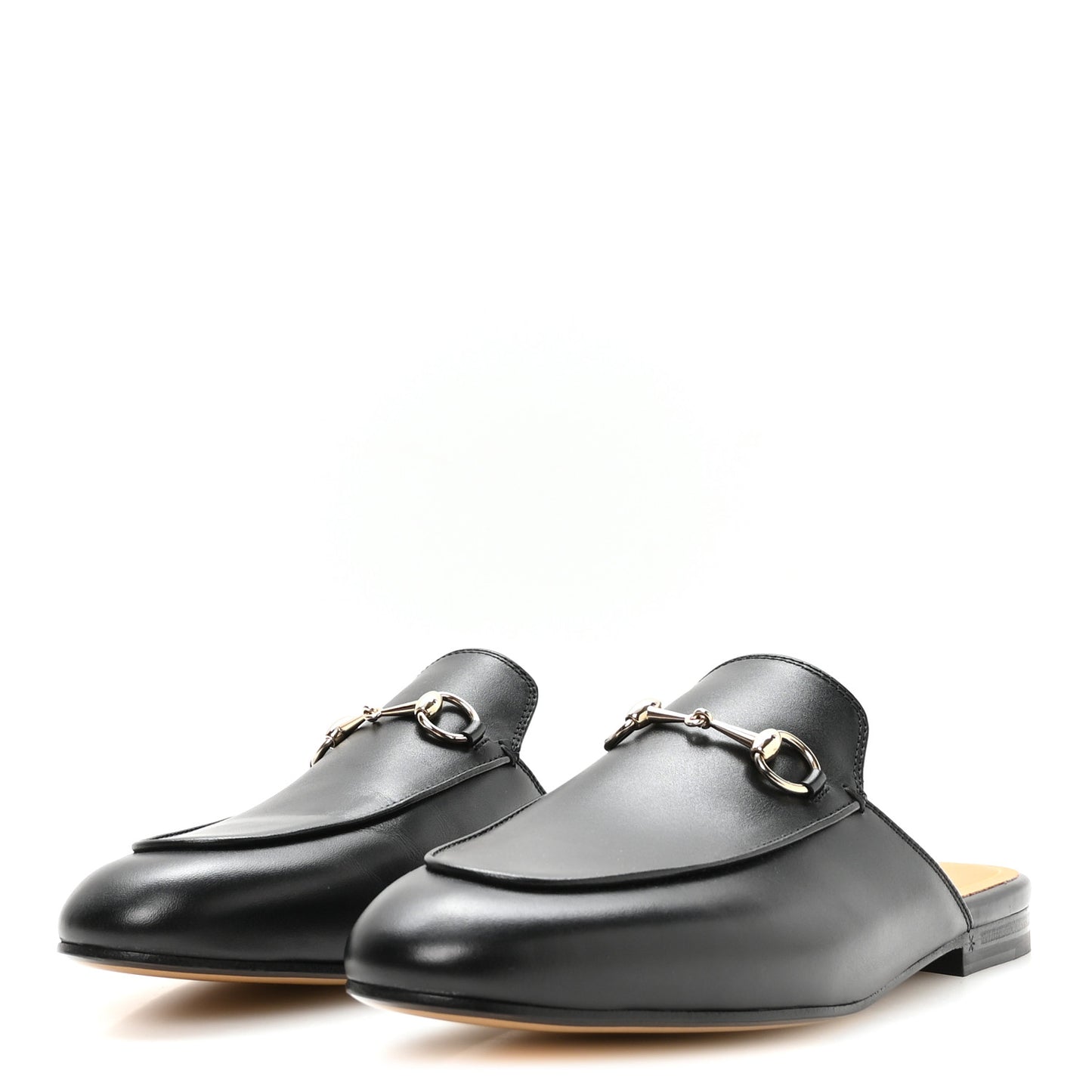 Calfskin Womens Princetown Slippers 39 Black