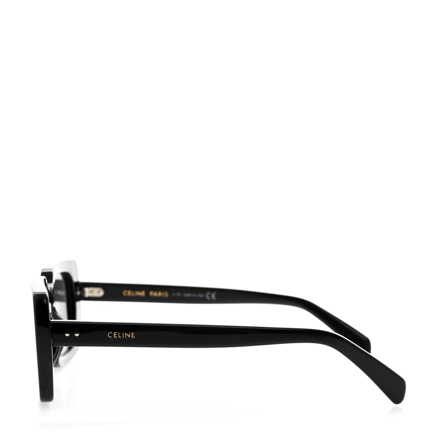 Acetate Rectangular Sunglasses CL402131 Black