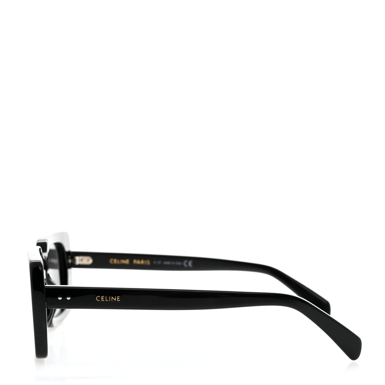 Celine Acetate Rectangular Sunglasses CL402131 Black 3 of 7