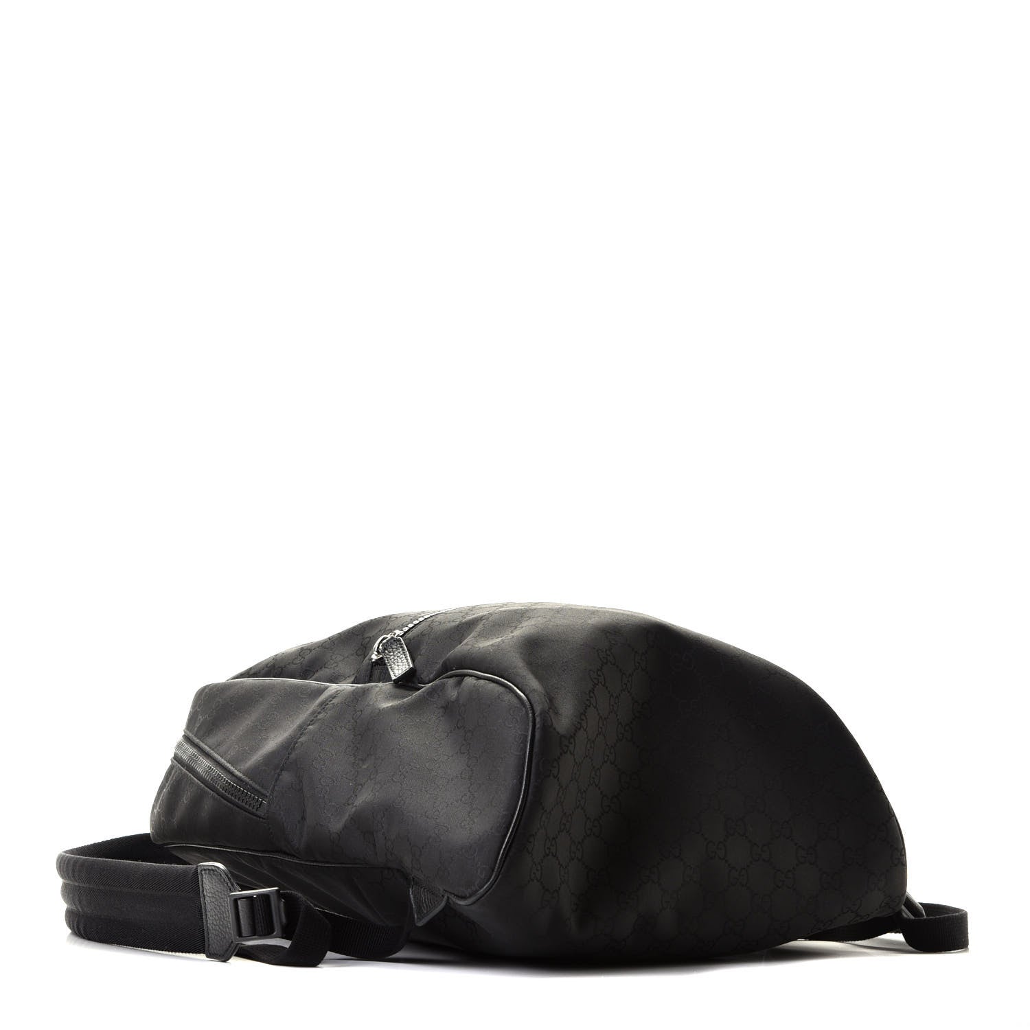 Gucci Nylon Monogram Slim Backpack Black 4 of 12